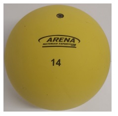 Bola de Borracha N10 350g Amarelo Mercur - Bola de Iniciação